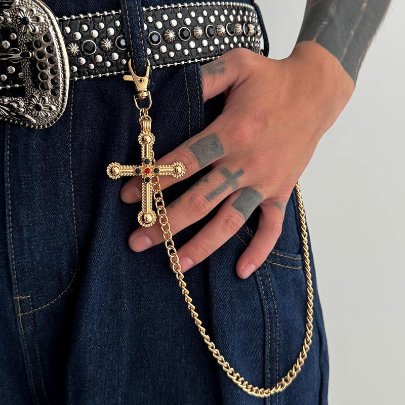 BOOSTIQ Pant Chains for Men Women Punk Rock Pocket Chains Turquoise Wallet Chain Western Country Cowboy Wallets Chain for Men - Image 2